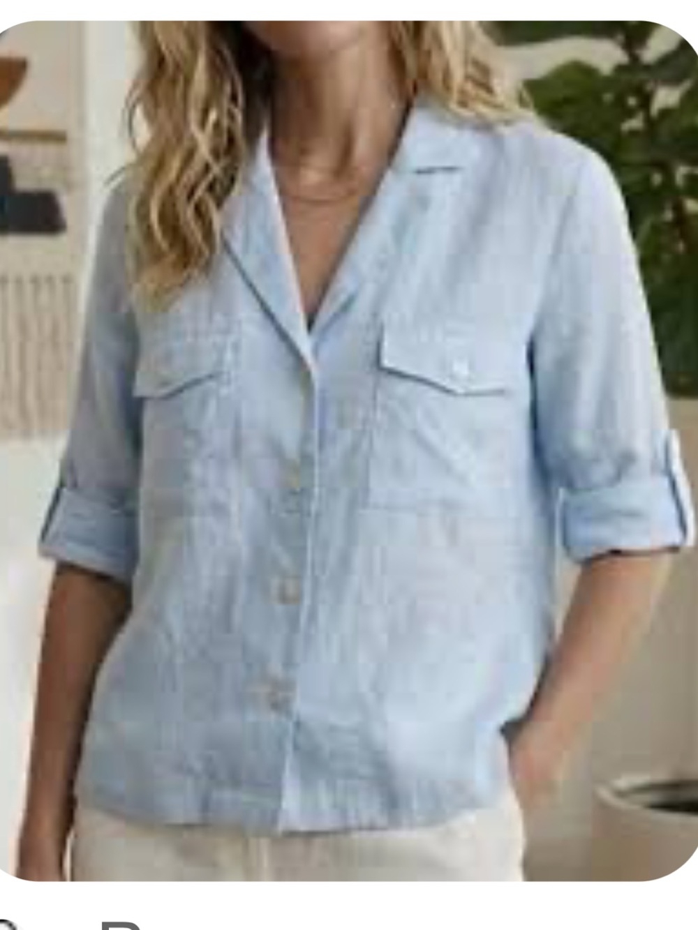 J. CREW FEATHERWEIGHT LINEN BLEND CAMP SHIRT